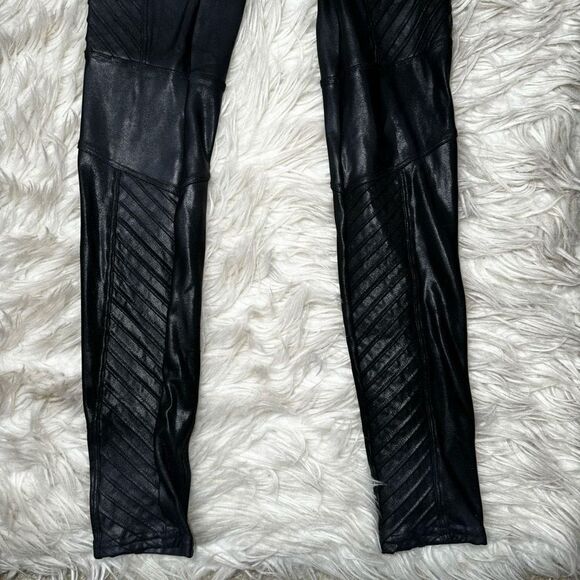 Spanx Faux Leather Moto Leggings - Picture 7 of 16